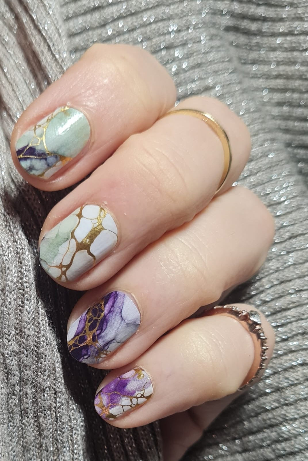 Chromed Marble | Original nagelstickers