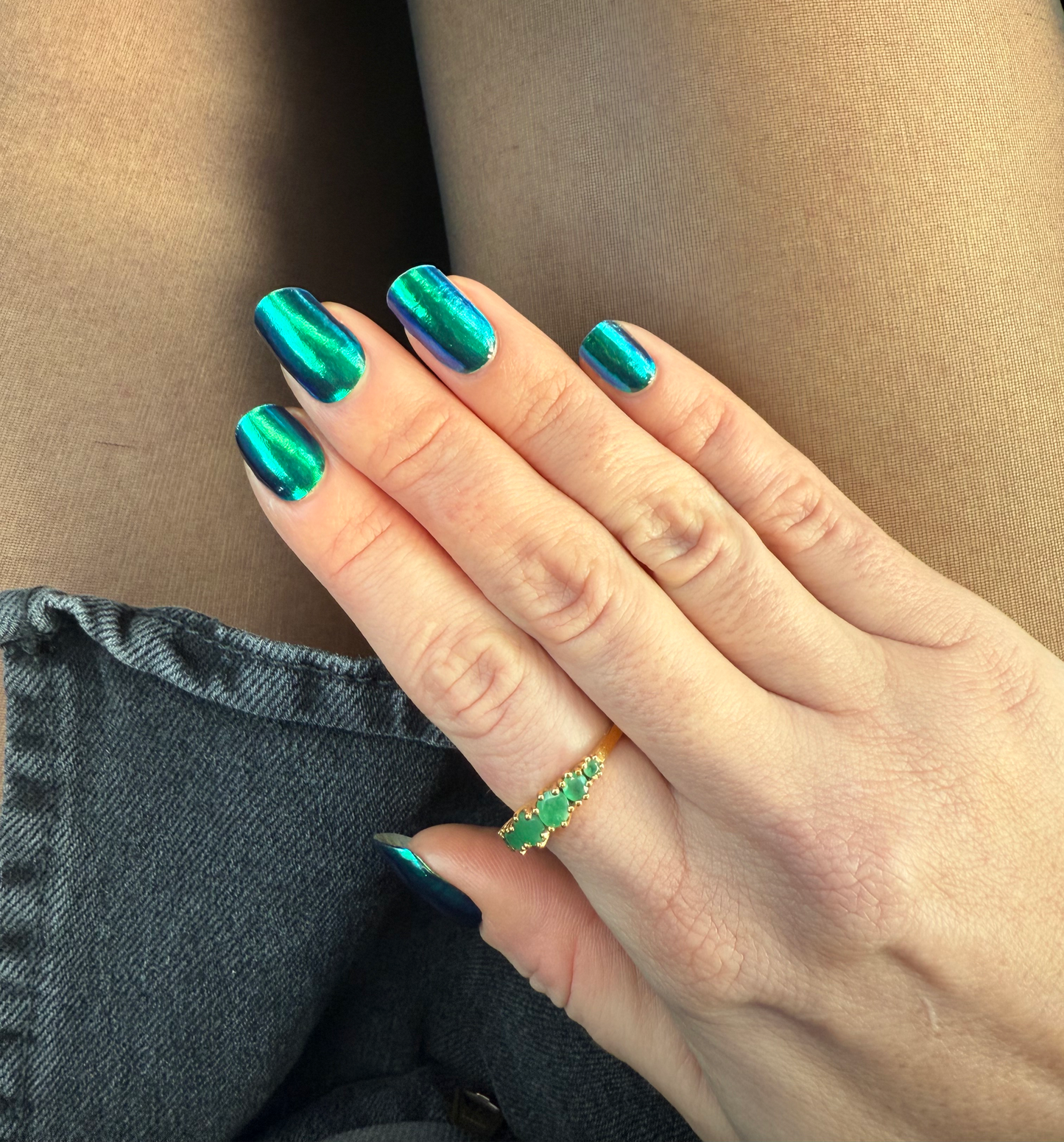 Peacock Chameleon | Gel nagelstickers
