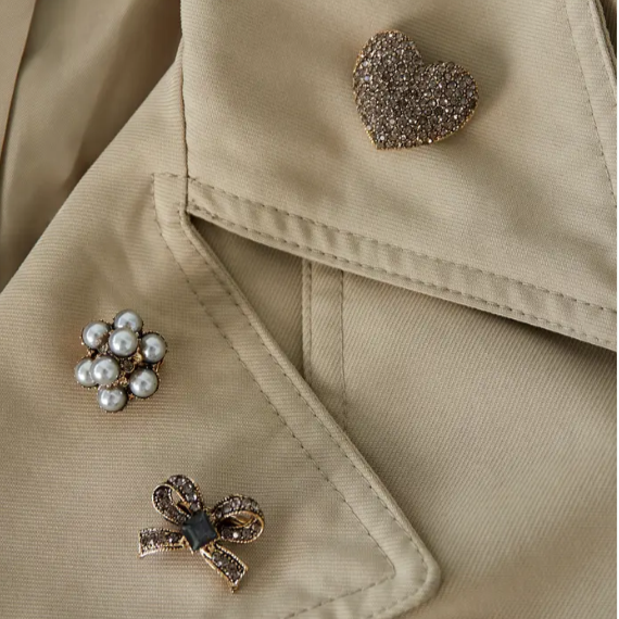 Trio Champagne | Broche
