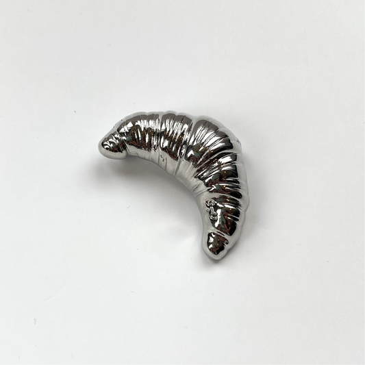 Croissant Zilver | Broche