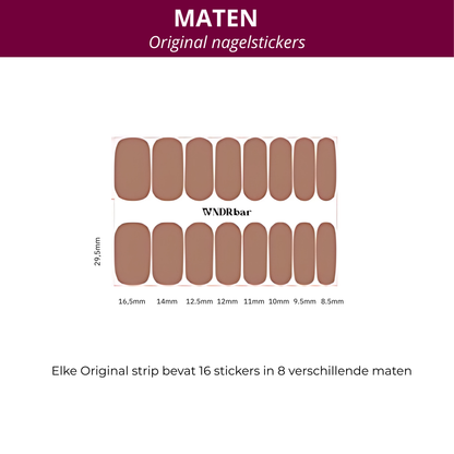 Colourblocked Eco | Original nagelstickers