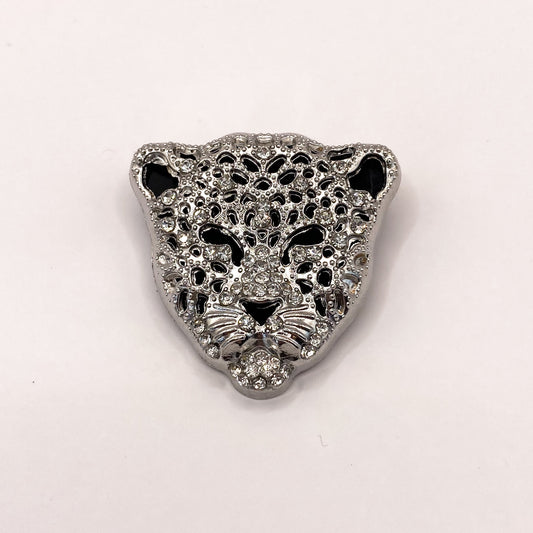 Panter hoofd Zilver | Broche