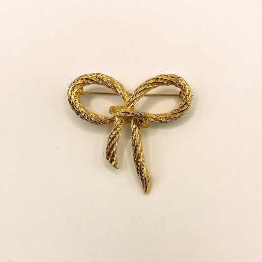 Strik goud | Broche