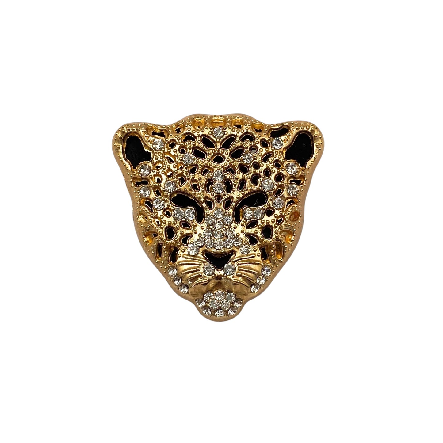 Panter hoofd Goud | Broche