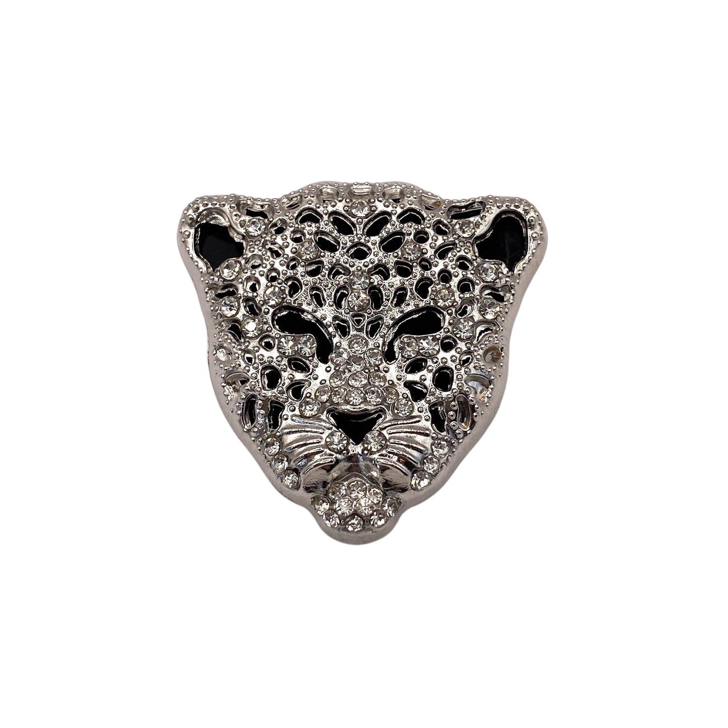 Panter hoofd Zilver | Broche