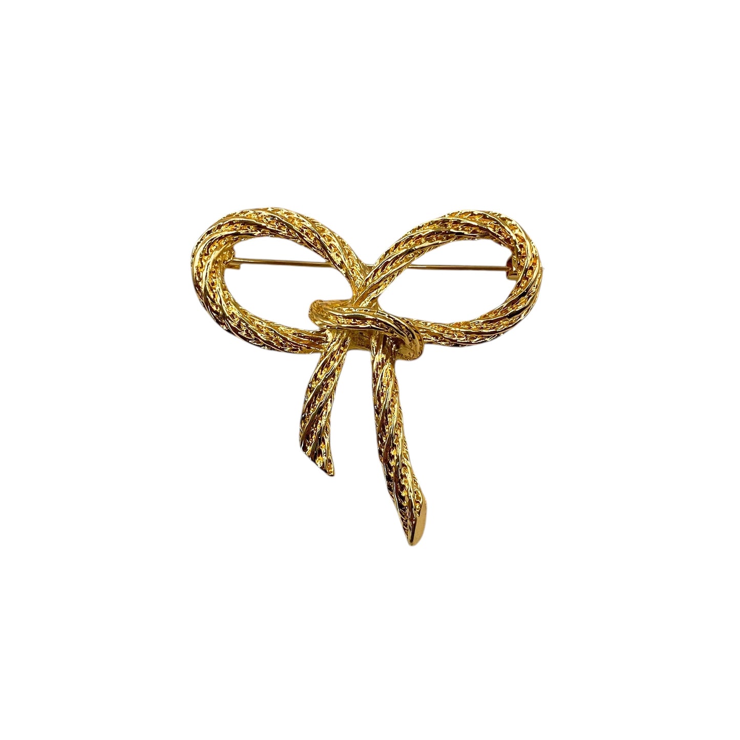 Strik goud | Broche