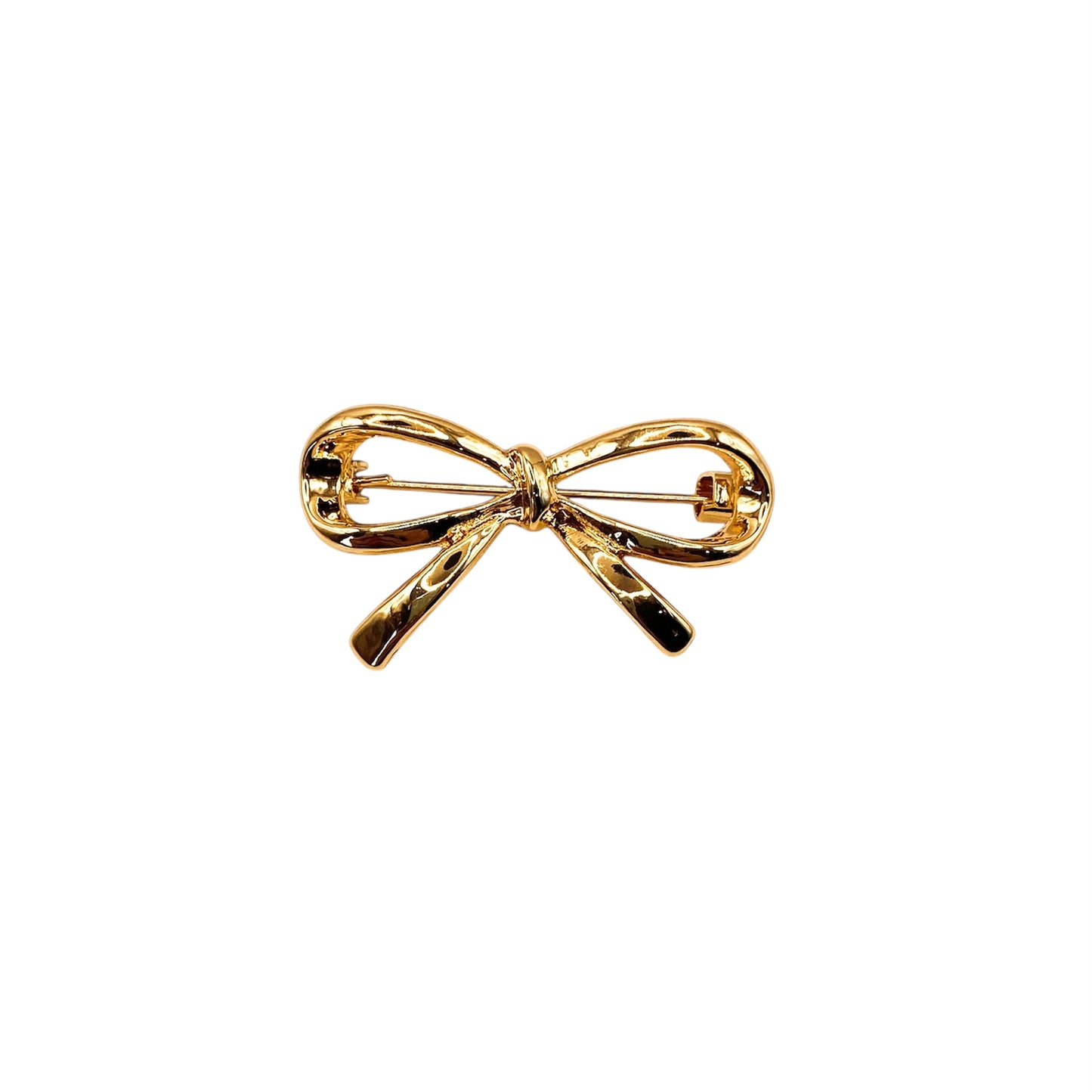 Strikje goud | Broche